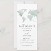 CARMEN Travel Bestemming Groene Kaart Save the Dat (Voorkant)