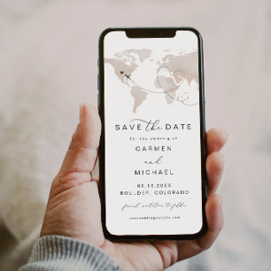 CARMEN Travel Destination Cream Map opslaan Datum Kaart