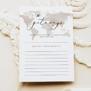 CARMEN Travel Getaways Vrijgezellenfeest Game Kaar Kaart