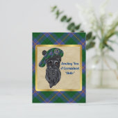 Carmichael Clan Badge & Carte Postale Tartan (Debout devant)