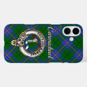 Carmichael Clan Badge & Tartan Specialized Case-Mate iPhone Case (Achterkant (horizontaal))