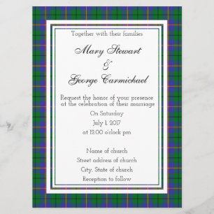 Carmichael Faire-part de mariage écossais