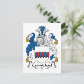 Carmichael Family Crest Briefkaart (Staand voorkant)