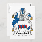 Carmichael Family Crest Briefkaart (Voorkant / Achterkant)