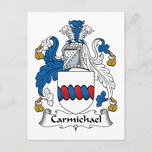 Carmichael Family Crest Briefkaart (Voorkant)