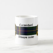 Carmichael Scottish crest and Tartan mok (Center)
