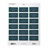 Carmichael Tartan Étiquette (Feuille entière)