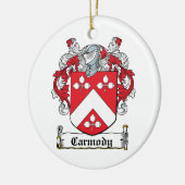 Carmody Family Crest Keramisch Ornament (Links)