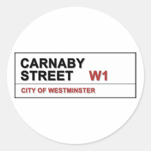 Carnaby Street London, Engeland - Zwingend! Ronde Sticker