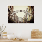 CARNABY STREET SIGN, LONDEN POSTER (Keuken)