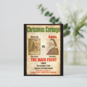 Carnage de Noël Jesus vs carte postale Père Noël (Debout devant)