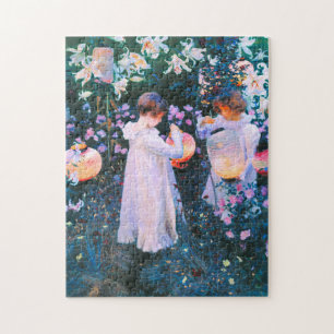 Carnatie, Lily, Rose Painting by John Singent Legpuzzel