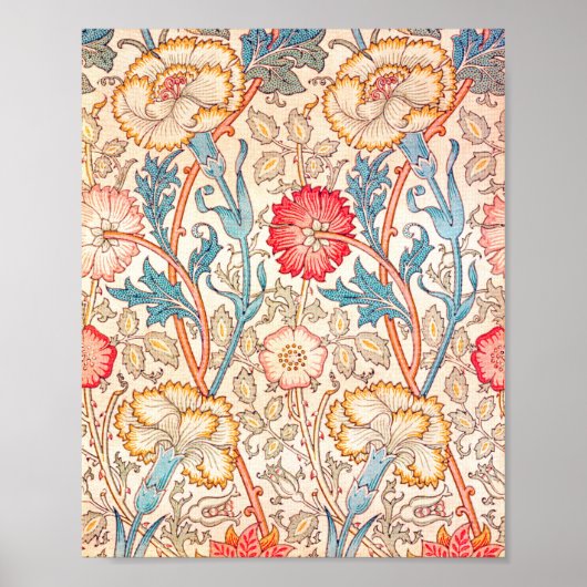 Carnatie, William Morris Poster (Voorkant)