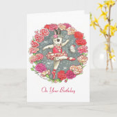 Carnation Carte Anniversaire (Fleur jaune)