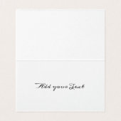 Carnation élégante personnalisable Merci floral (Inside Unfolded)