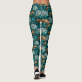 Carnation Flower Workout Carnation Accent Brides Leggings (Achterkant)