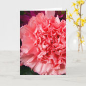 "Carnation rose 1." Carte de vœux (Fleur jaune)