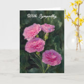 Carnation rose Fleur Jardin Art Carte de Sympathie (Fleur jaune)