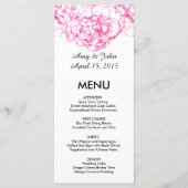 Carnation rose mariage menu carnation1 (Devant)