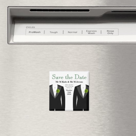 Carnation Verte Sauvegarder La Date Aimant Mariage (In Situ (Lave-vaisselle))