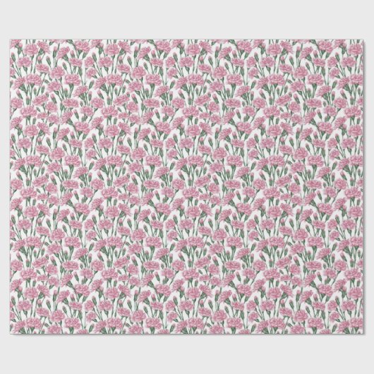 Carnation Whisper Cadeaupapier (Vlak)