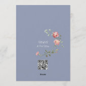 Carnations and Blue Wedding Invitation Suite (Dos)