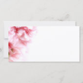 Carnatios roses Carte de remerciements photo perso (Dos)