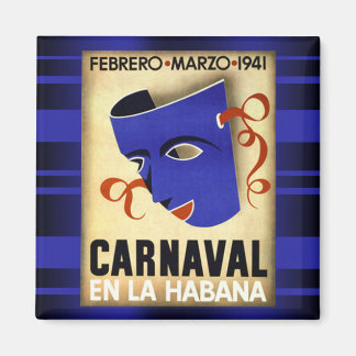 Carnaval à La Havane 1941 Magnet Vintage