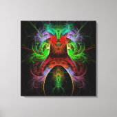 Carnaval Abstract kunstschilderwerk — Afdruk Canva Canvas Afdruk (Voorkant)