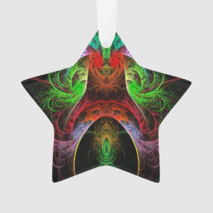 Carnaval Abstracte Art AcrylStar Ornament