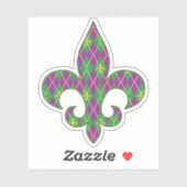 Carnaval Argyle Contour Sticker (Vel)