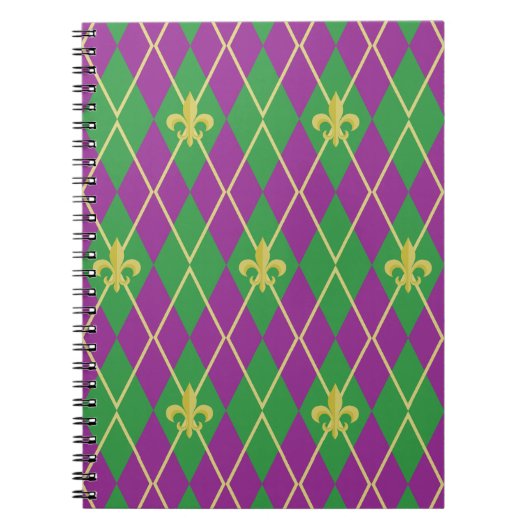 Carnaval Argyle Notitieboek (Voorkant)
