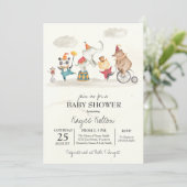 Carnaval Baby shower,  carnaval Kaart (Staand voorkant)