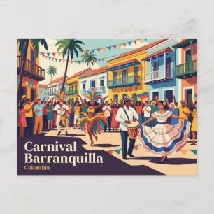 Carnaval Barranquilla Colombia Briefkaart