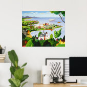 Carnaval bij de strand poster (Thuiskantoor)