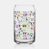 Carnaval Blikvorm Glas (Rechts)