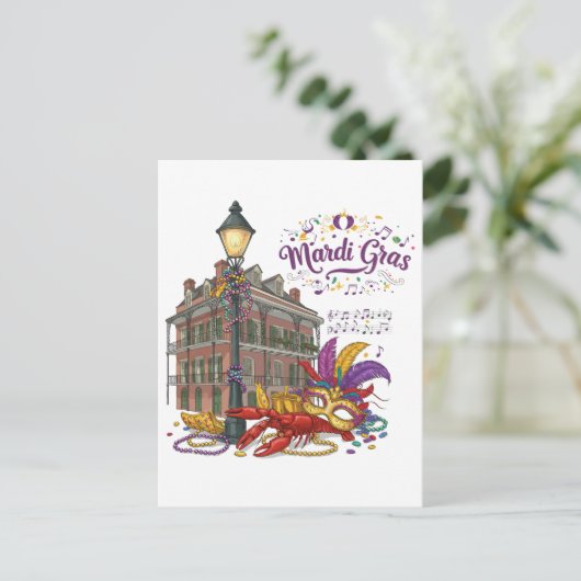Carnaval Briefkaart (Staand voorkant)