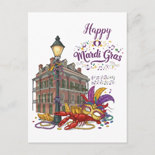 Carnaval Briefkaart (Voorkant)