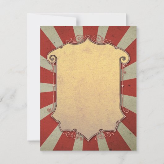 Carnaval bruiloft bedankt kaarten (Achterkant)