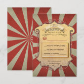 carnaval bruiloft RSVP Kaartje (Voorkant / Achterkant)