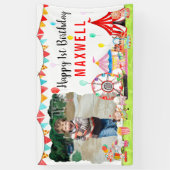 Carnaval Circus Festival Show Kinder Foto Verjaard Spandoek (Verticaal)