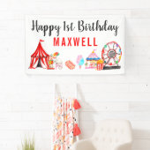 Carnaval Circus Festival Show Kinderen Verjaardag Spandoek (Insitu)