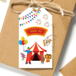 Carnaval Circus Gift Label Cadeaulabel