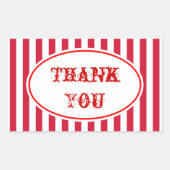 Carnaval Circus Party Dank u Stickers (Voorkant)