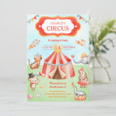 Carnaval Circus vedendagsdieren Kaart (Staand voorkant)