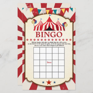 Carnaval Circus Verjaardag Bingo Spelletjes