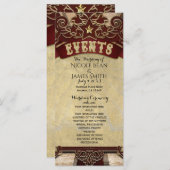 Carnaval Circus Wedding Events Programma (Voorkant / Achterkant)