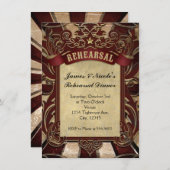  carnaval Circus Wedding Rehearsal Kaart (Voorkant / Achterkant)