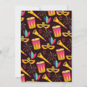 Carnaval Cirque Pary Anniversaire Invitation (Dos)