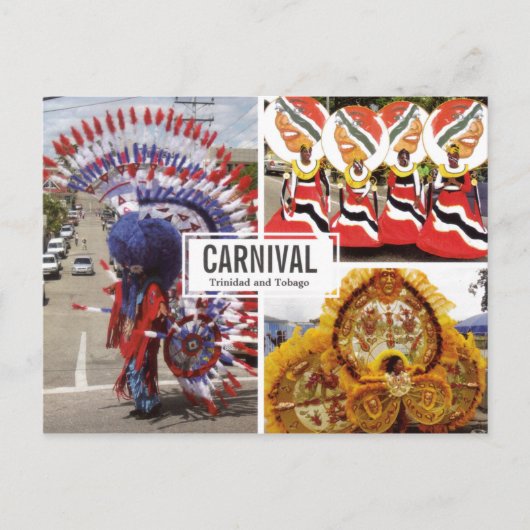 Carnaval Collage (Multi-view) Carte postale (Devant)